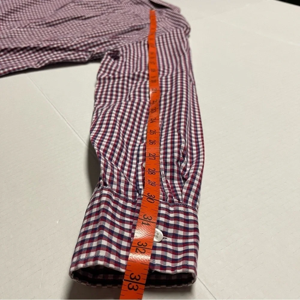 J. Crew Checkered Cotton Shirt Mens Small Button Down Long Sleeve
